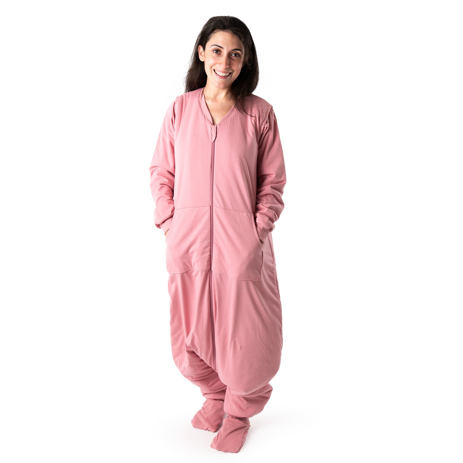 slumbersac schlafsack Adult Sleeping Bag with Feet & Detachable Sleeves