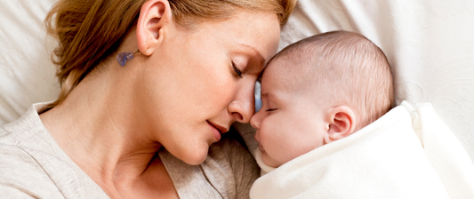 mum and baby sleeping