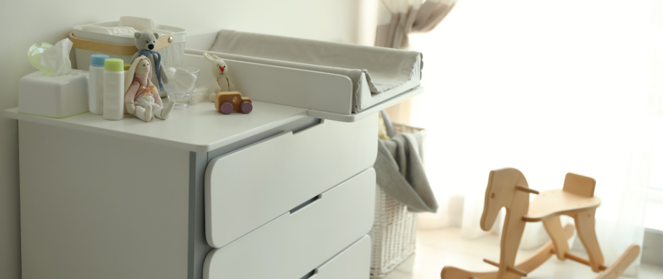 baby nursery changing station