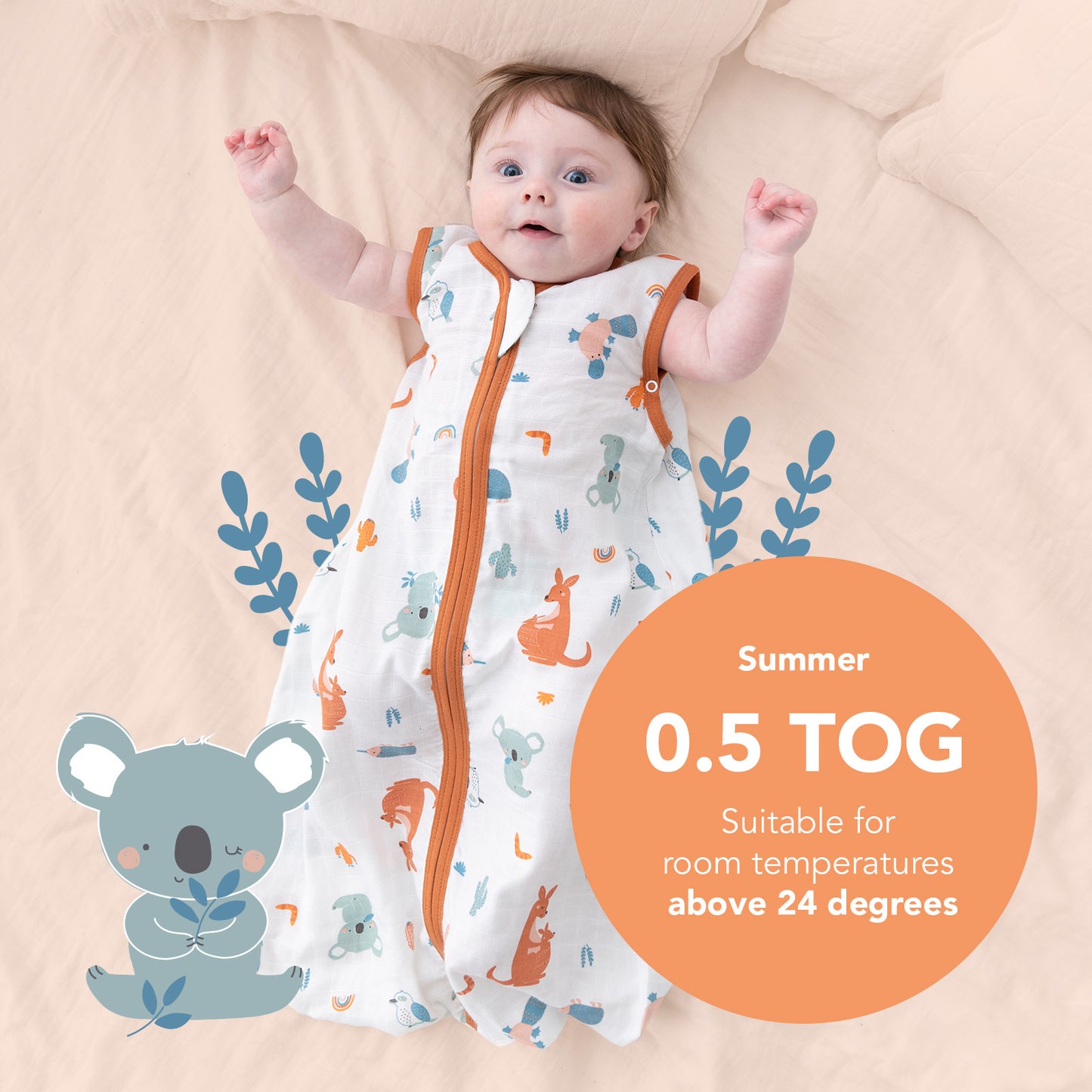 Room Temperature Gro Company Sleepsuit Temperature Summer Sleeping