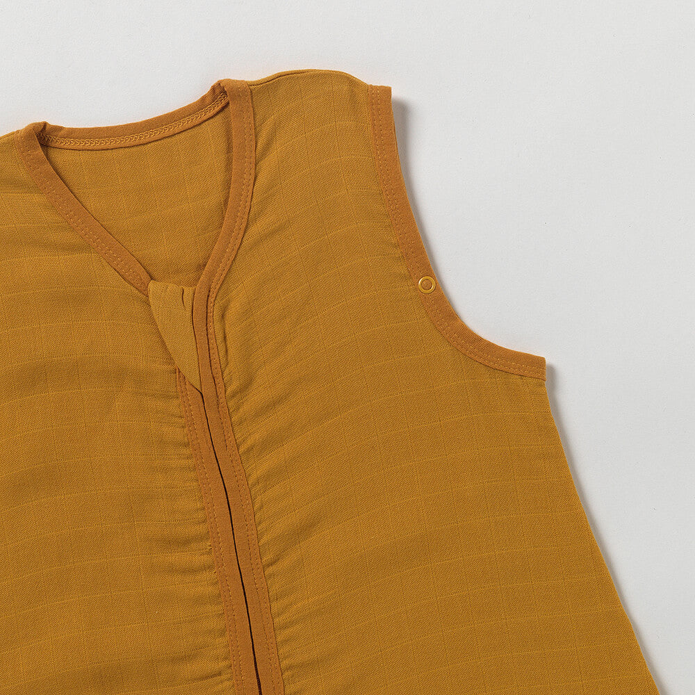 Plain Muslin Sleeping Bag - 0.5 Tog_Mustard_2_423