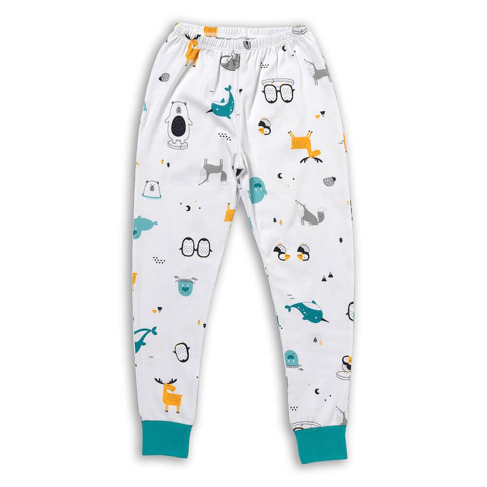 Organic Children's Pyjamas_Polar Pals_trousers_444