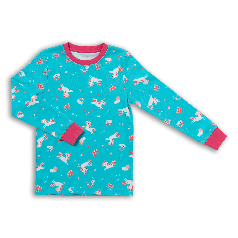 Organic Children's Pyjamas_Unicorn_top_444