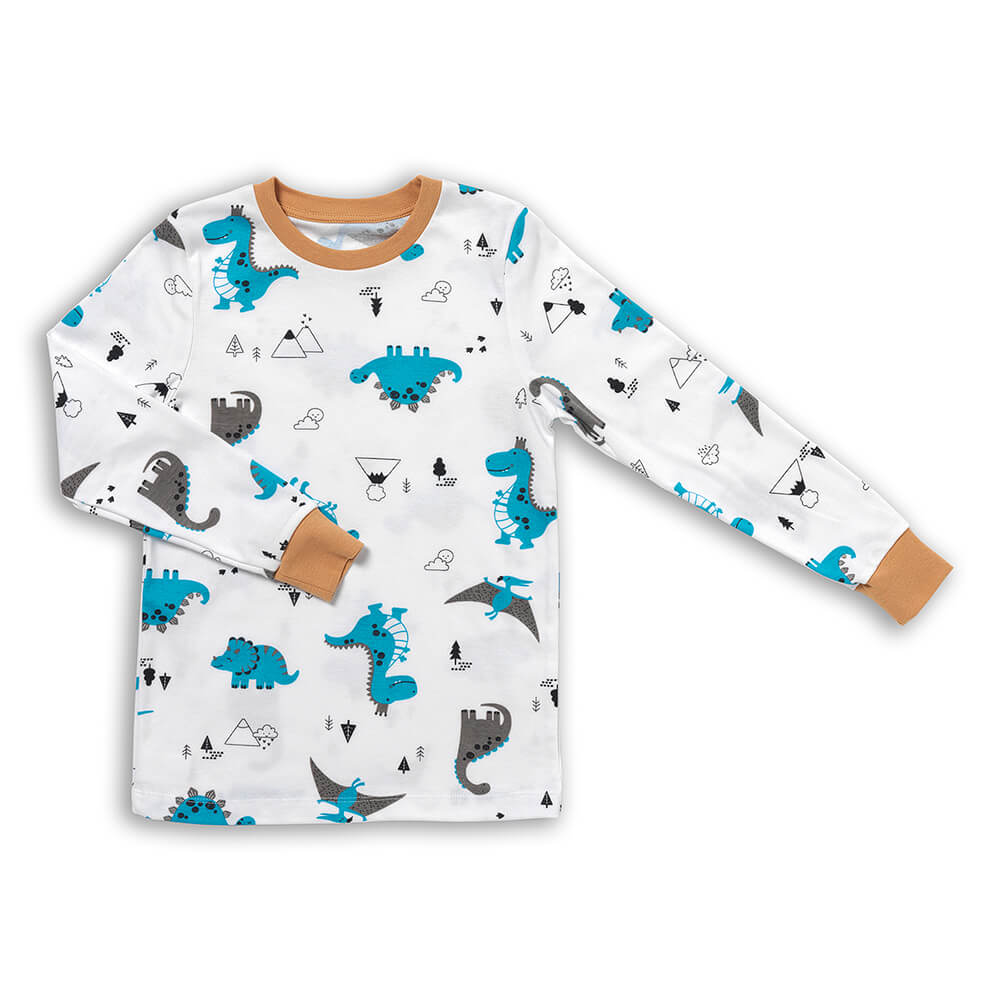 Organic Children's Pyjamas_Jurassic_top_444
