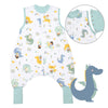 Sleeping Bag with Feet Foldable Feet Covers & Sleeves - 1.0 TOG_Fantasia_Front with armhole_1182