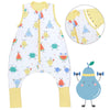 Sleeping Bag with Feet Foldable Feet Covers & Sleeves - 1.0 TOG_Sporty Fruit_Front with armhole_1182