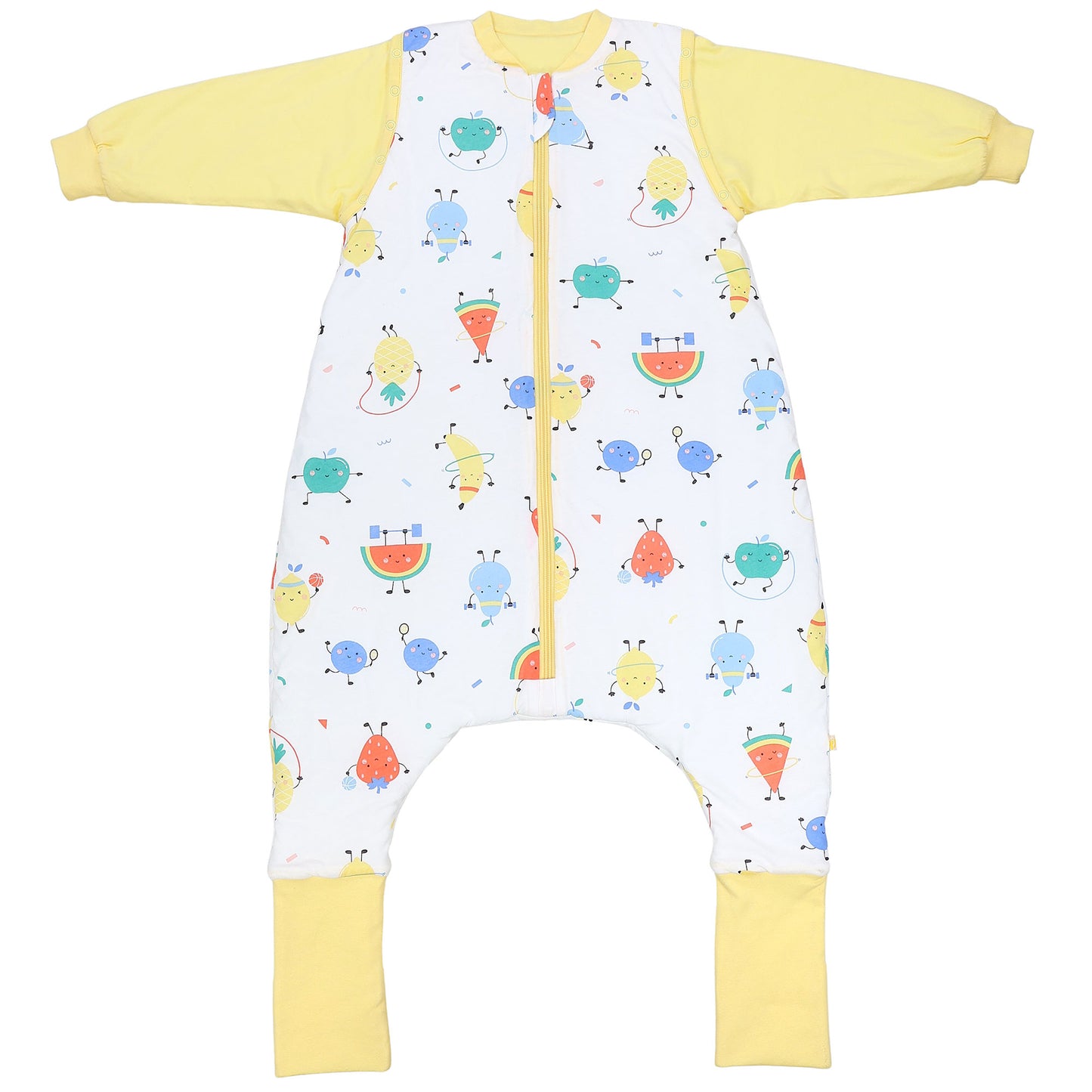 Sleeping Bag with Feet Foldable Feet Covers & Sleeves - 1.0 TOG_Sporty Fruit_front2_1182