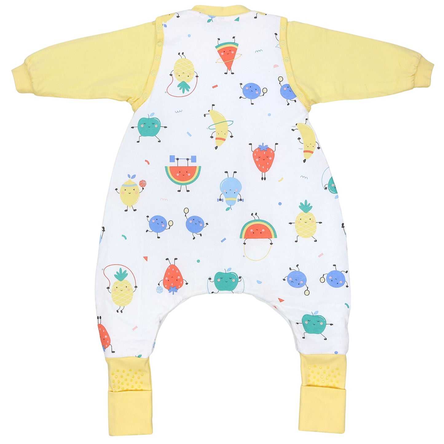 Sleeping Bag with Feet Foldable Feet Covers & Sleeves - 1.0 TOG_Sporty Fruit_back2_1182