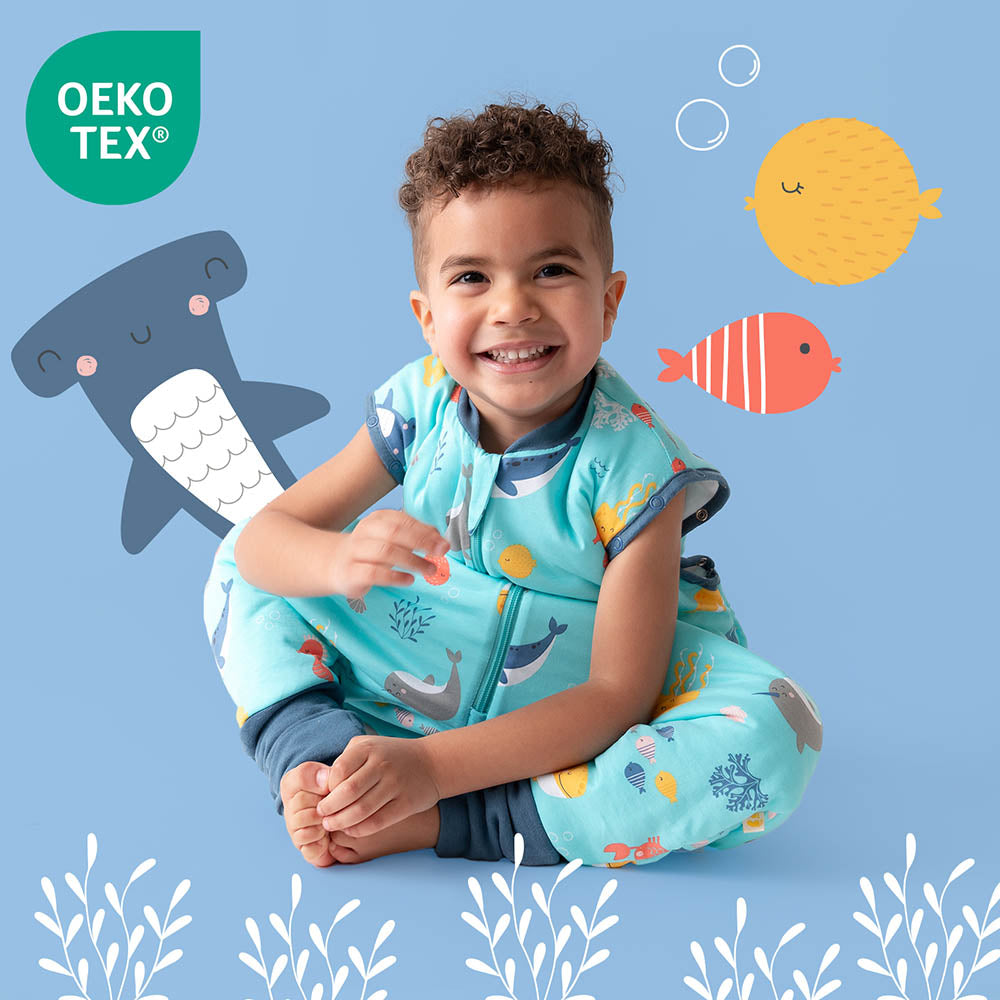 Sleeping Bag with Feet Foldable Feet Covers & Sleeves - 1.0 TOG_Under the Sea_OEKOTEX_1182