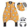 Sleeping Bag with Feet Foldable Feet Covers & Sleeves - 1.0 TOG_Panda_Front with armhole_1182