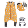 Sleeping Bag with Feet Foldable Feet Covers & Sleeves - 1.0 TOG_Panda_Front with armhole_1182