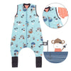 Sleeping Bag with Feet Foldable Feet Covers & Sleeves - 1.0 TOG_Pirate_Front with armhole_1182