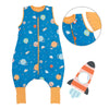 Sleeping Bag with Feet Foldable Feet Covers & Sleeves - 1.0 TOG_Space_Front with armhole_1182