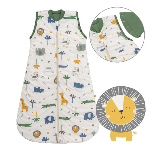 Baby Sleeping Bag - 1.0 TOG_Jungle_Front with armhole_1187