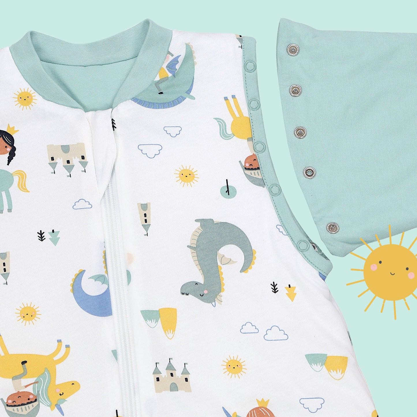 Baby Sleeping Bag - 1.0 TOG_Fantasia_sleeve area_1187