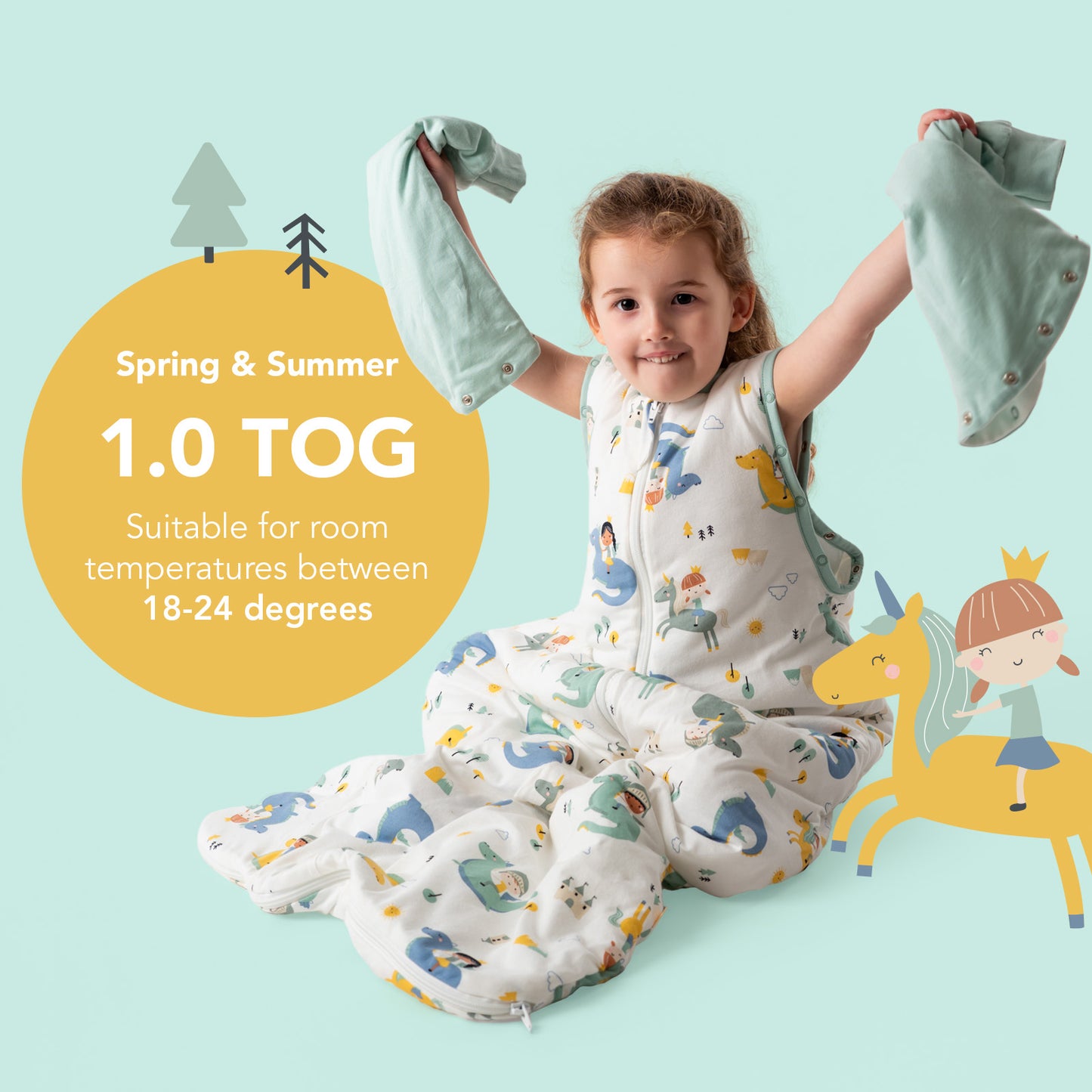 Baby Sleeping Bag - 1.0 TOG_Fantasia_TOG_1187