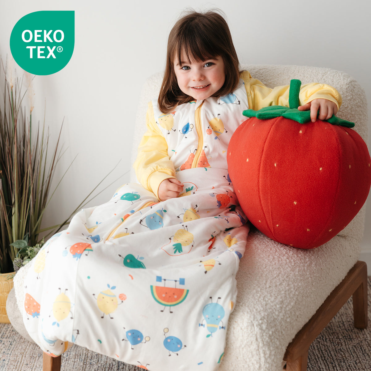 Baby Sleeping Bag - 1.0 TOG_Sporty Fruit_OEKOTEX_1187