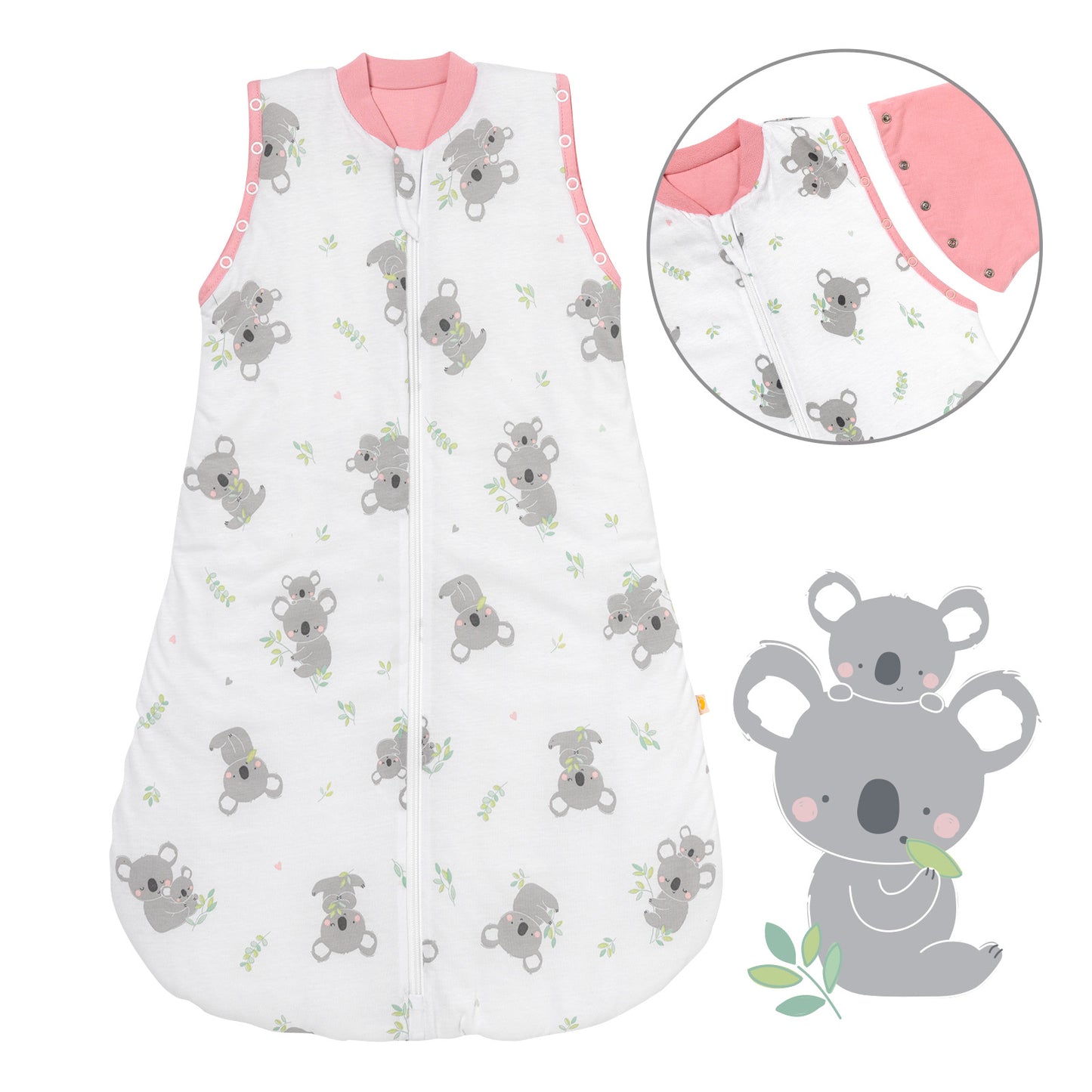 Baby Sleeping Bag - 1.0 TOG_Koala_Front with armhole_1187