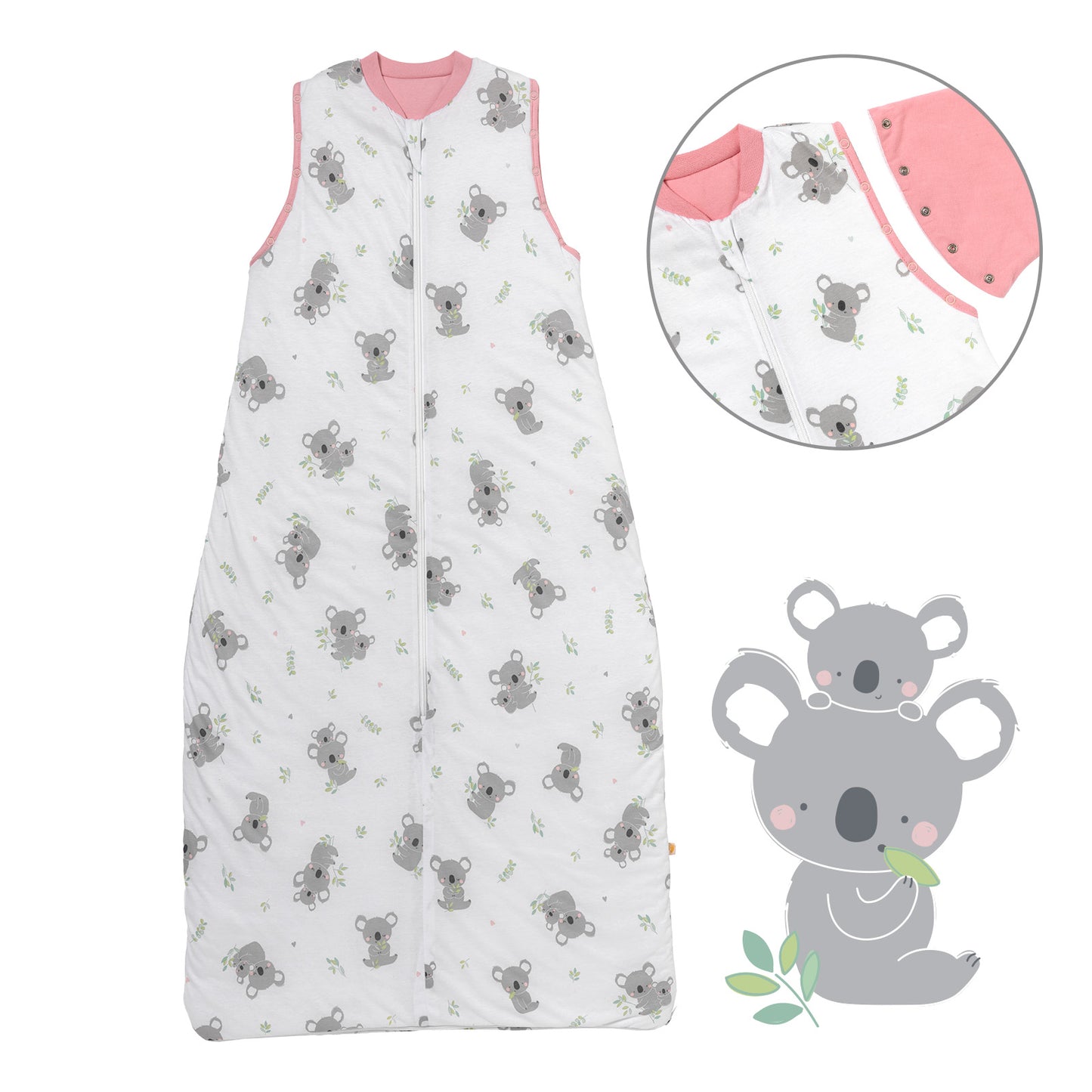 Baby Sleeping Bag - 1.0 TOG_Koala_Front with armhole_1187