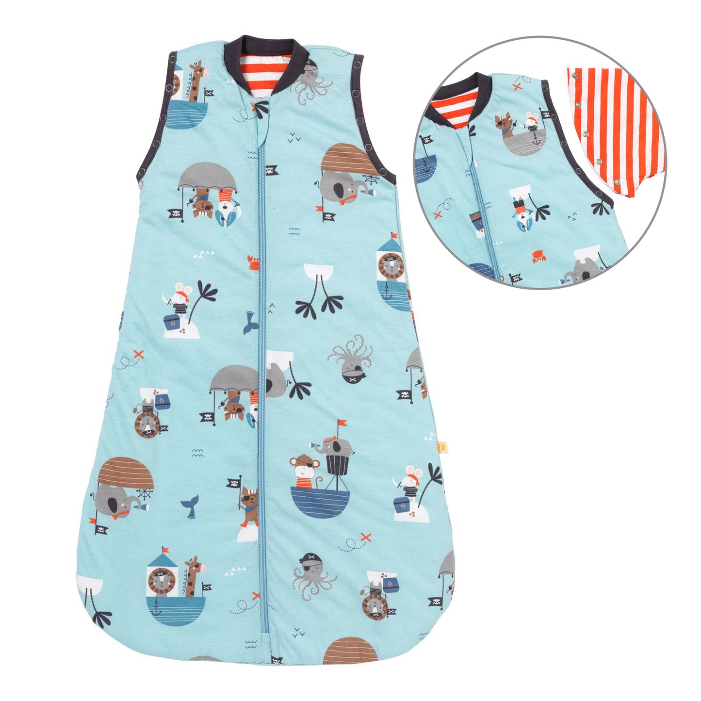 Baby Sleeping Bag - 1.0 TOG_Pirate_Front with armhole_1187