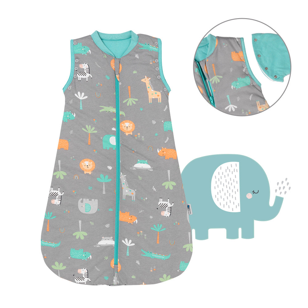Baby Sleeping Bag - 1.0 TOG_Safari_Front with armhole_1187
