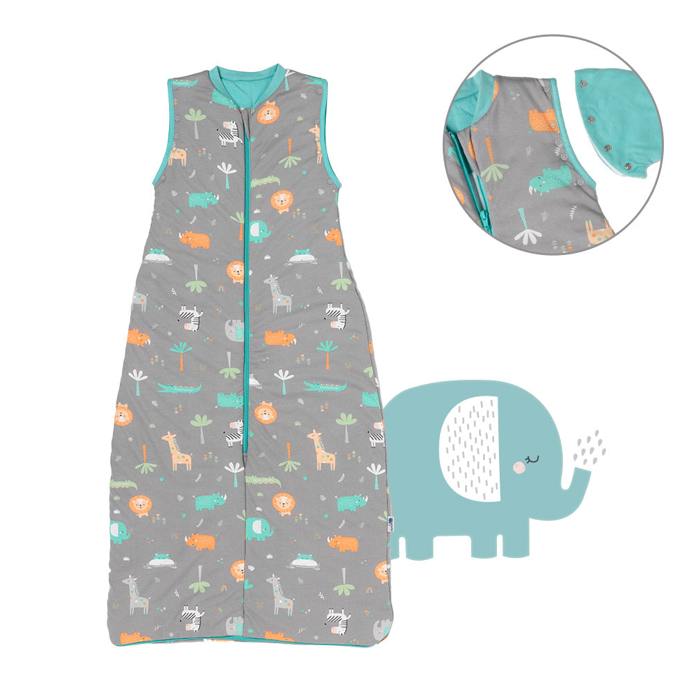 Baby Sleeping Bag - 1.0 TOG_Safari_Front with armhole_1187