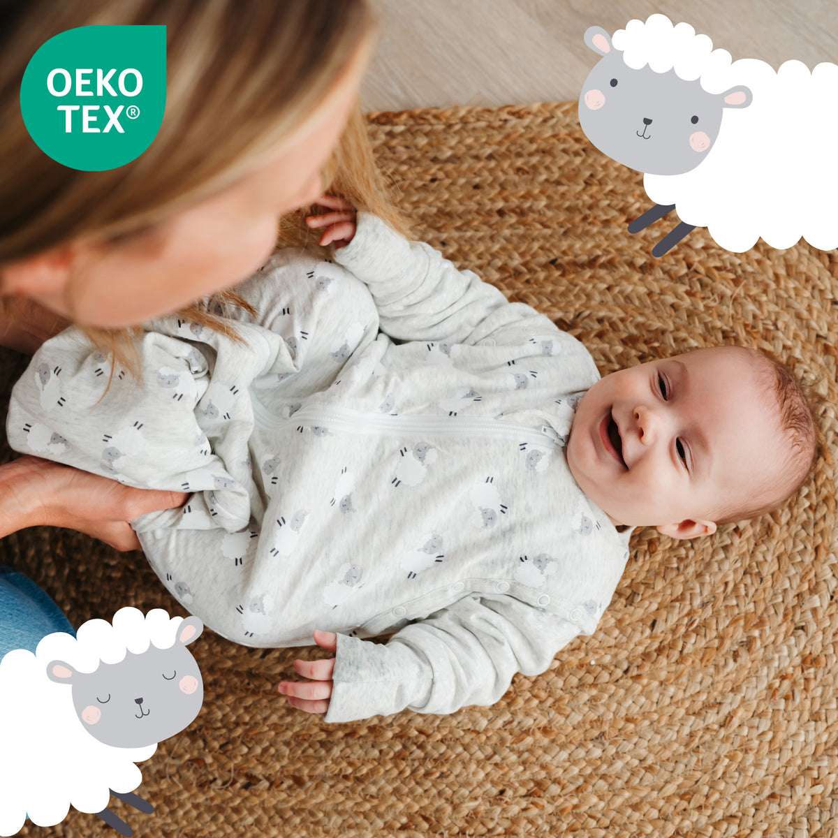 Baby Sleeping Bag - 1.0 TOG_Kangaroo_OEKOTEX_1187