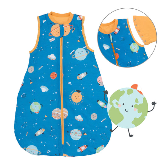 Baby Sleeping Bag - 1.0 TOG_Space_Front with armhole_1187