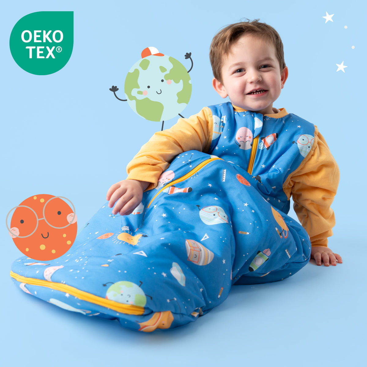 Baby Sleeping Bag - 1.0 TOG_Space_OEKOTEX_1187