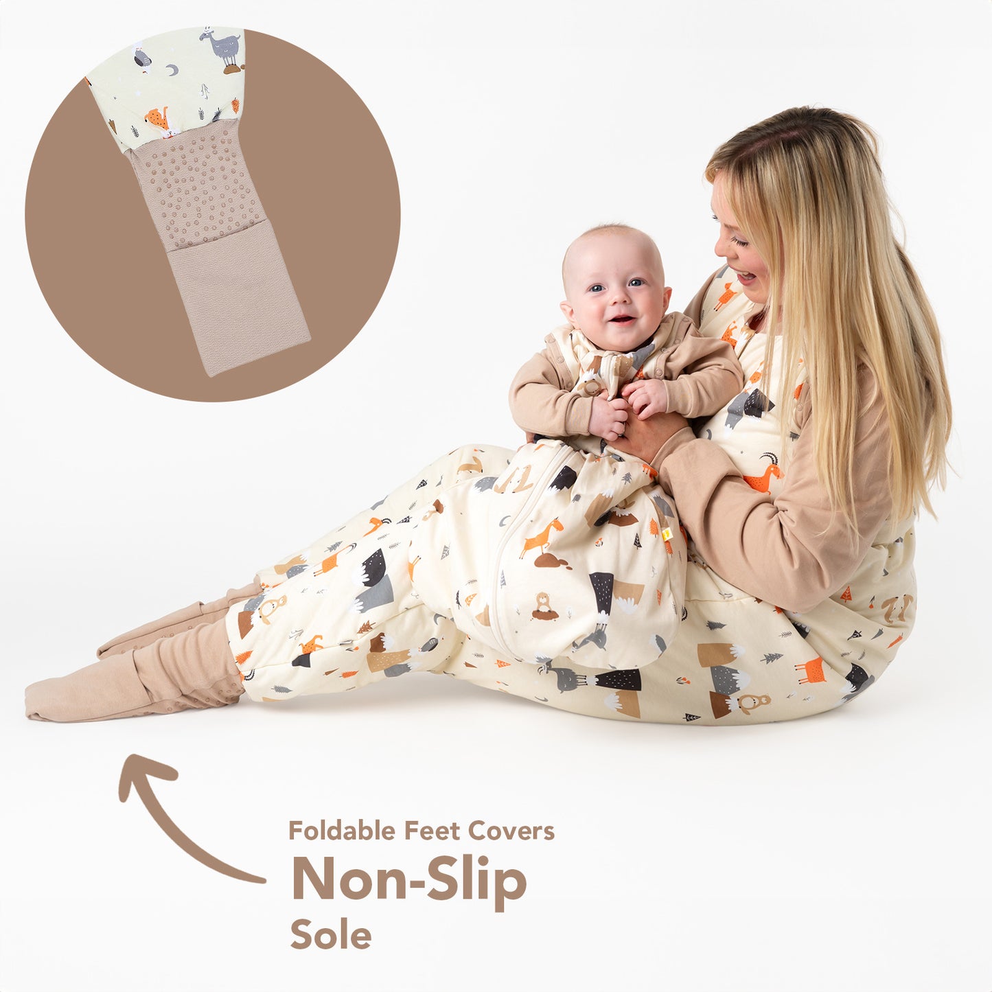 Adult Sleeping Bag with Feet & Detachable Sleeves - 2.5 TOG