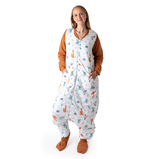 Adult Sleeping Bag with Feet & Detachable Sleeves - 2.5 TOG_Kangaroo_sample image_1188