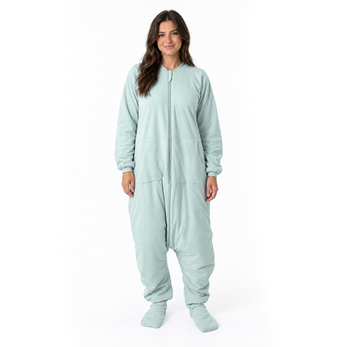 Adult Sleeping Bag with Feet & Detachable Sleeves - 2.5 TOG_Sage_sample image_1188