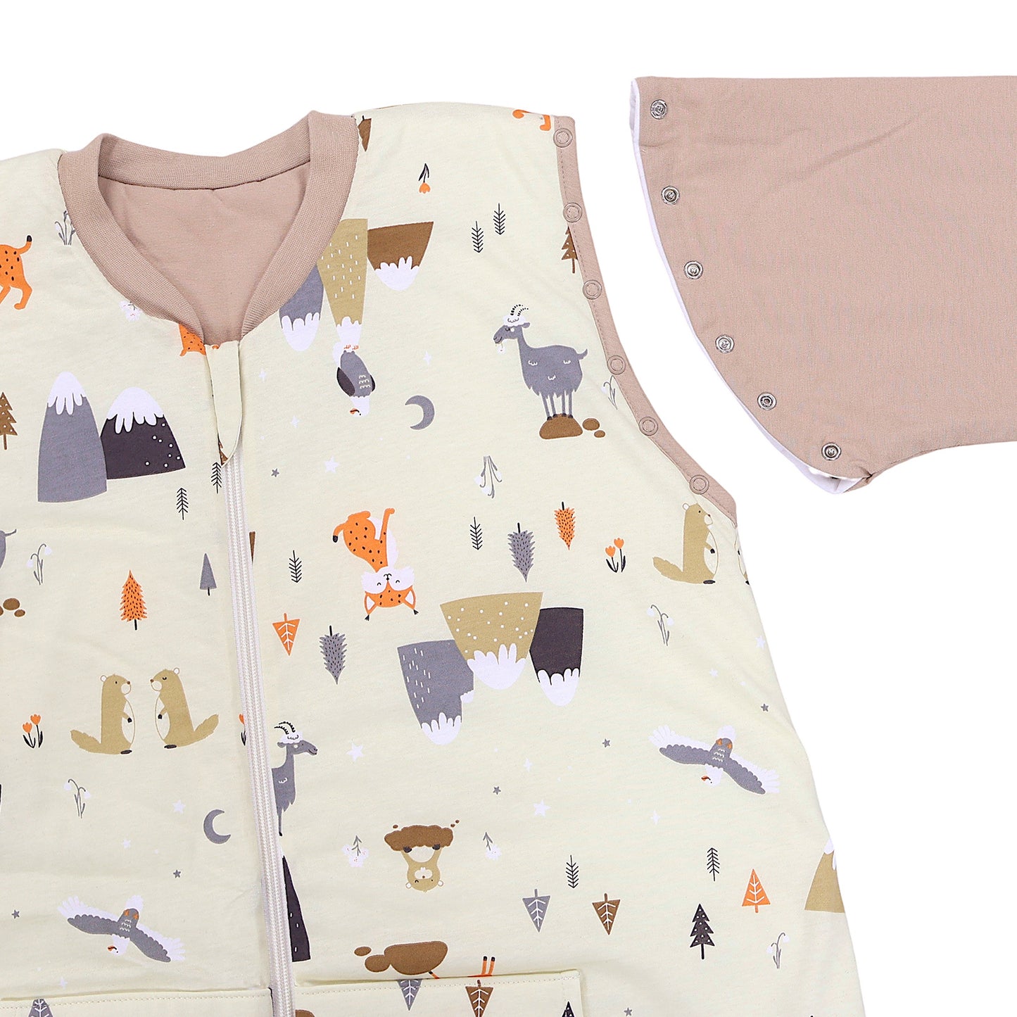 Adult Sleeping Bag with Feet & Detachable Sleeves - 3.5 TOG