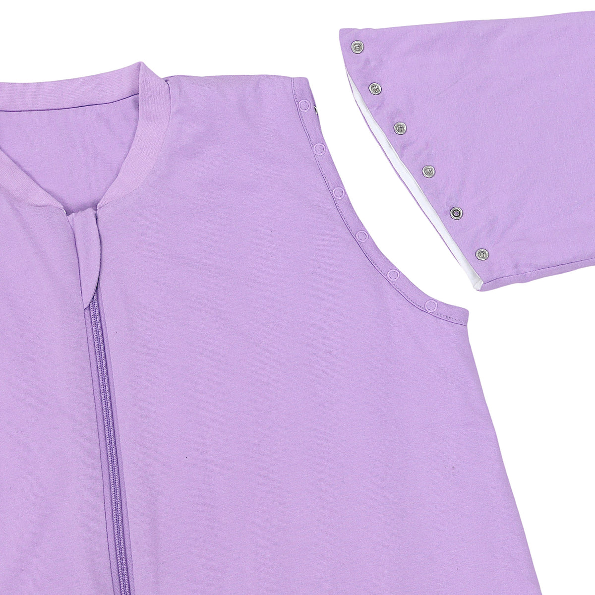 Adult Sleeping Bag with Feet & Detachable Sleeves - 3.5 TOG_Lilac_sleeve area_1189