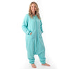 Adult Sleeping Bag with Feet & Detachable Sleeves - 1.0 TOG_Aqua_sample image_1190