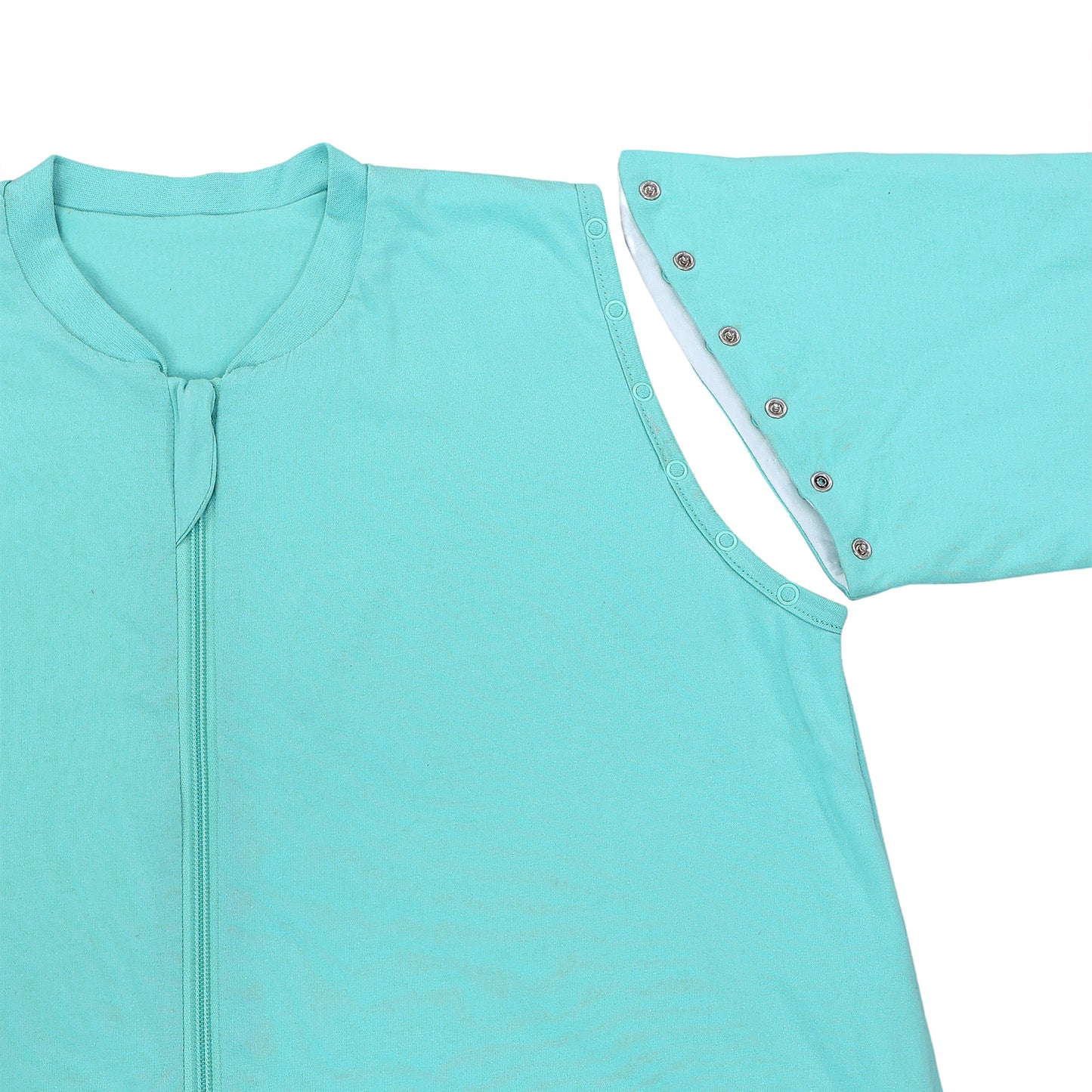 Adult Sleeping Bag with Feet & Detachable Sleeves - 1.0 TOG_Aqua_sleeve area_1190