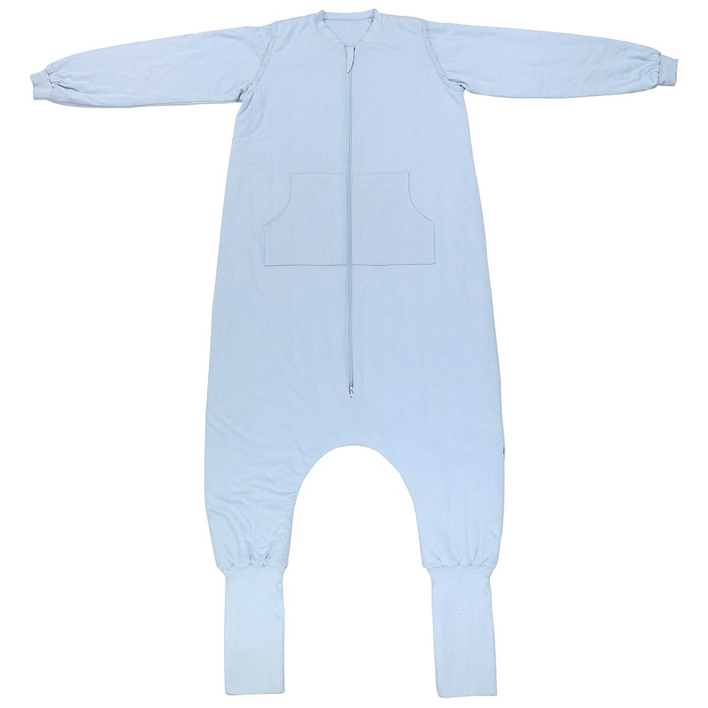 Adult Sleeping Bag with Feet & Detachable Sleeves - 1.0 TOG_Powder Blue_front_1190