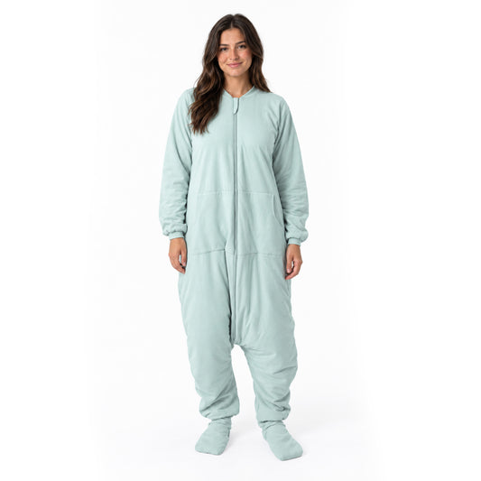 Adult Sleeping Bag with Feet & Detachable Sleeves - 1.0 TOG_Sage_sample image_1190