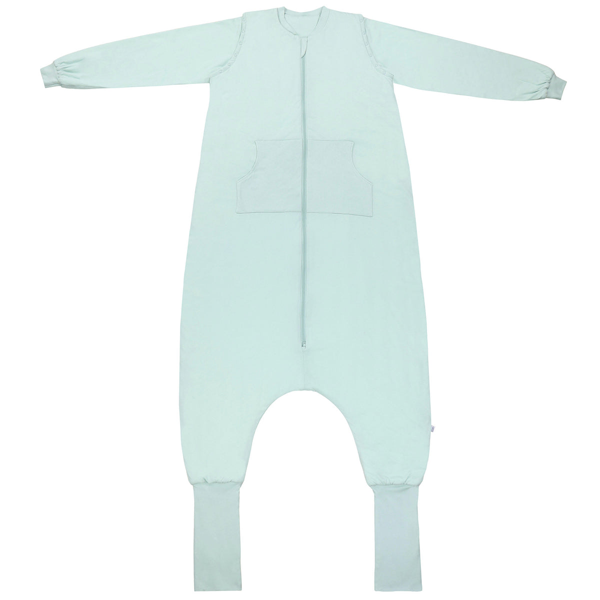 Adult Sleeping Bag with Feet & Detachable Sleeves - 1.0 TOG_Sage_front_1190