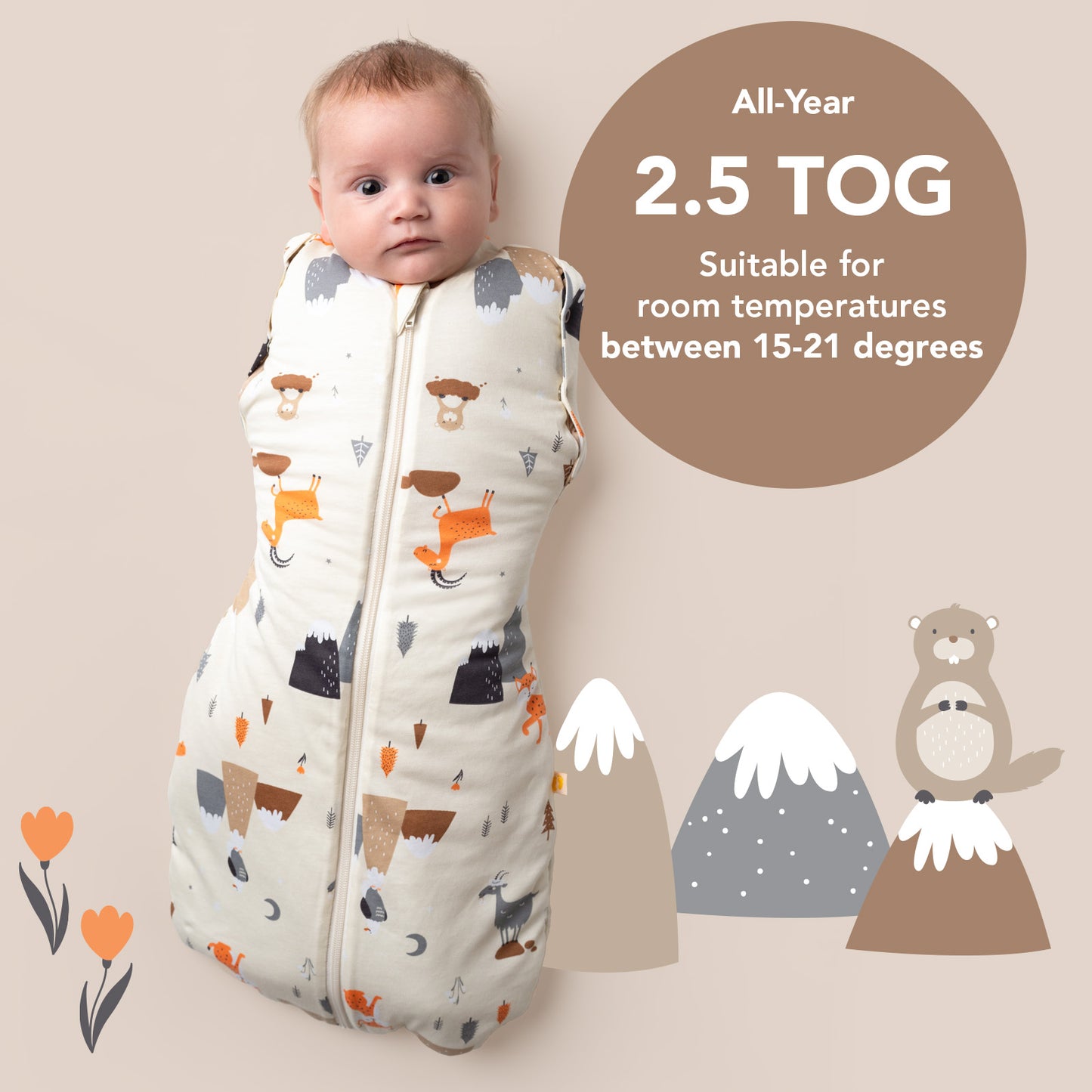 Swaddle bag 2.5 TOG