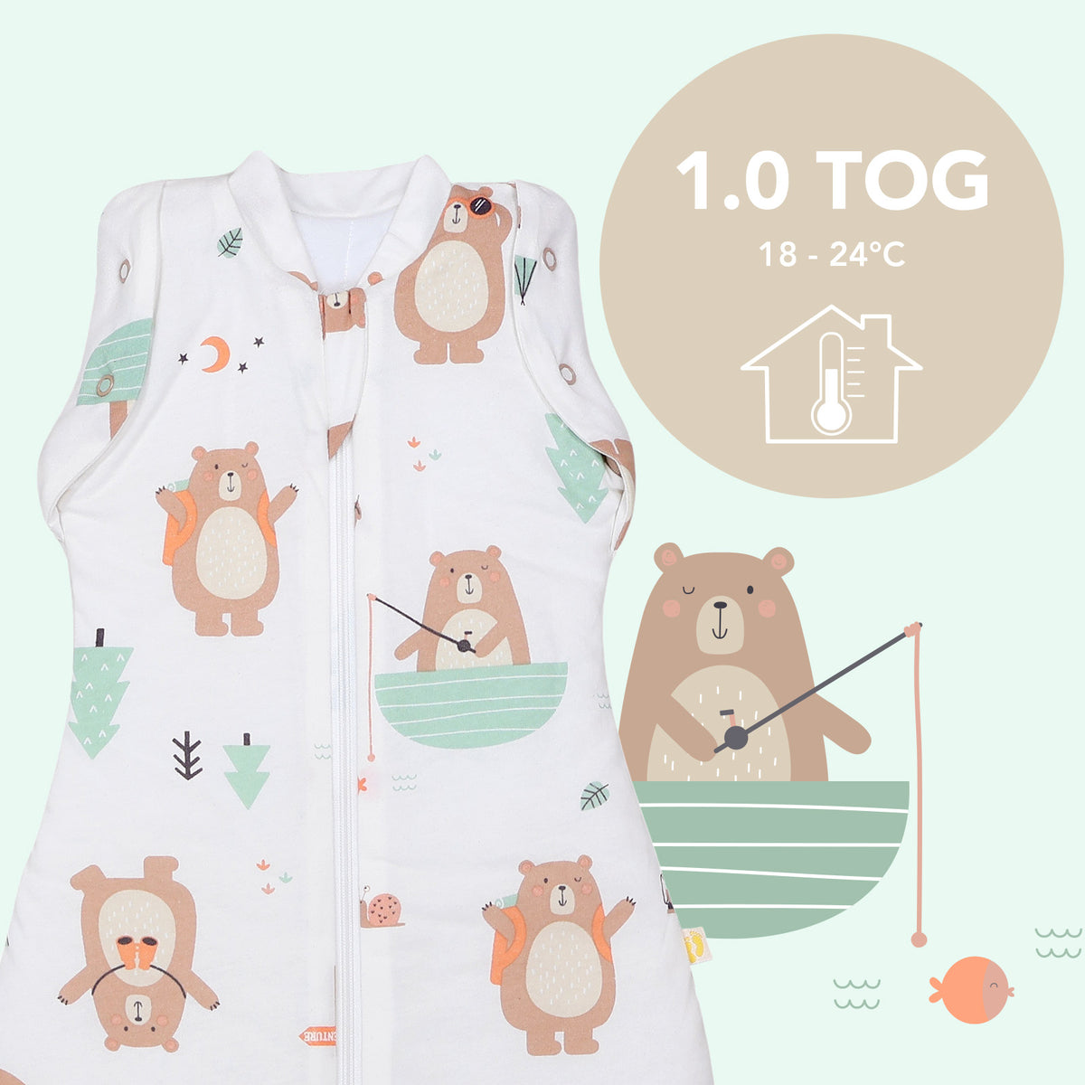 Swaddle bag 1.0 TOG_Explorer Bear_TOG_1198