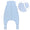 Sleeping Bag with Feet Foldable Feet Covers & Sleeves - 1.0 TOG_Powder Blue_Front with armhole_1200