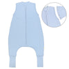 Sleeping Bag with Feet Foldable Feet Covers & Sleeves - 1.0 TOG_Powder Blue_Front with armhole_1200
