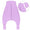 Sleeping Bag with Feet Foldable Feet Covers & Sleeves - 1.0 TOG_Lilac_Front with armhole_1200