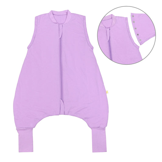 Sleeping Bag with Feet Foldable Feet Covers & Sleeves - 1.0 TOG_Lilac_Front with armhole_1200