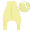 Sleeping Bag with Feet Foldable Feet Covers & Sleeves - 1.0 TOG_Soft Yellow_Front with armhole_1200