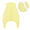 Sleeping Bag with Feet Foldable Feet Covers & Sleeves - 1.0 TOG_Soft Yellow_Front with armhole_1200