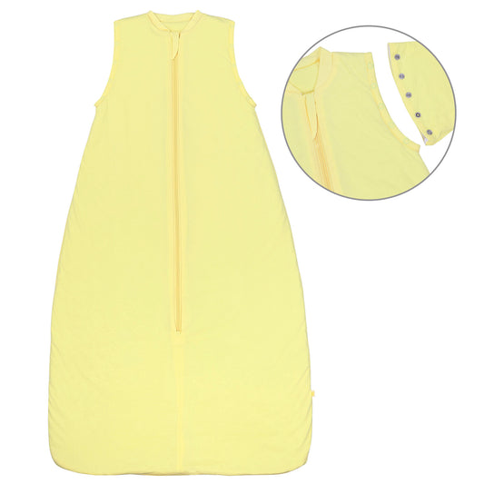 Baby Sleeping Bag - 1.0 TOG_Soft Yellow_Front with armhole_1201