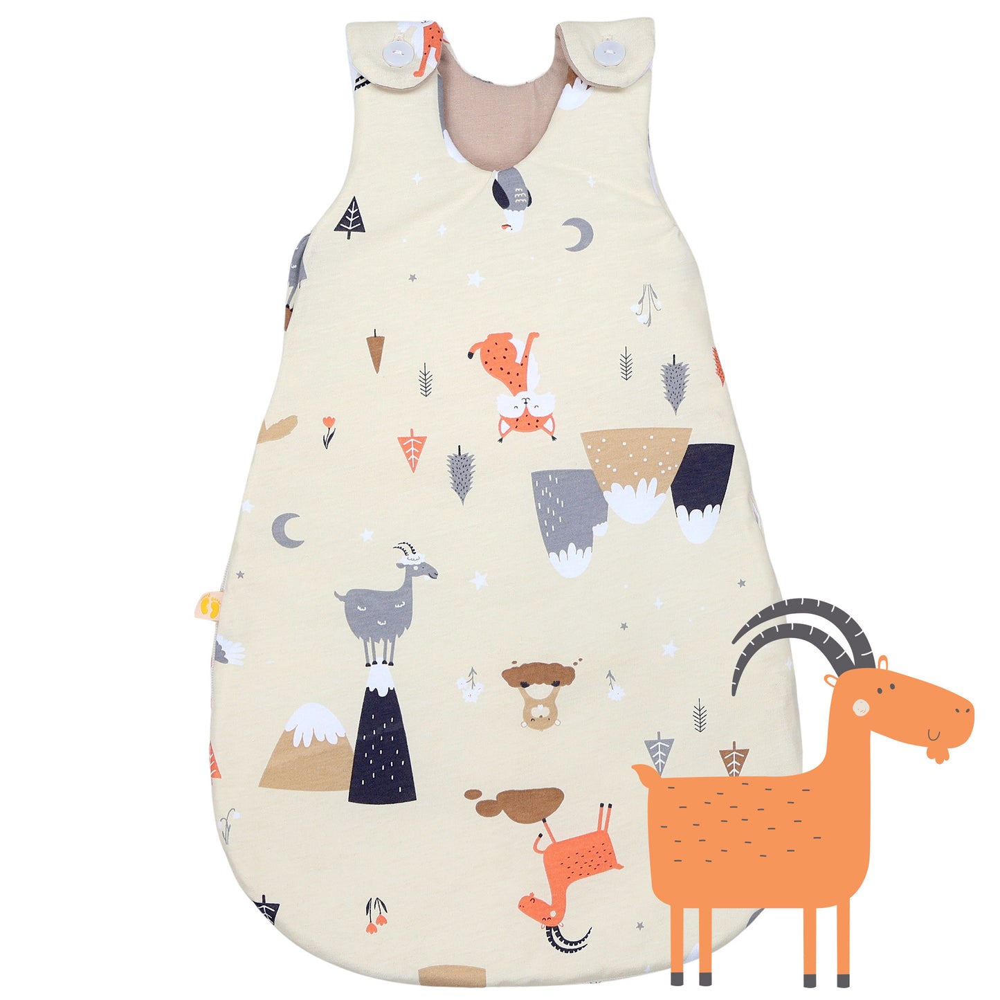 Baby Sleeping Bag - 1.0 TOG_Mountain Animals_front_1204