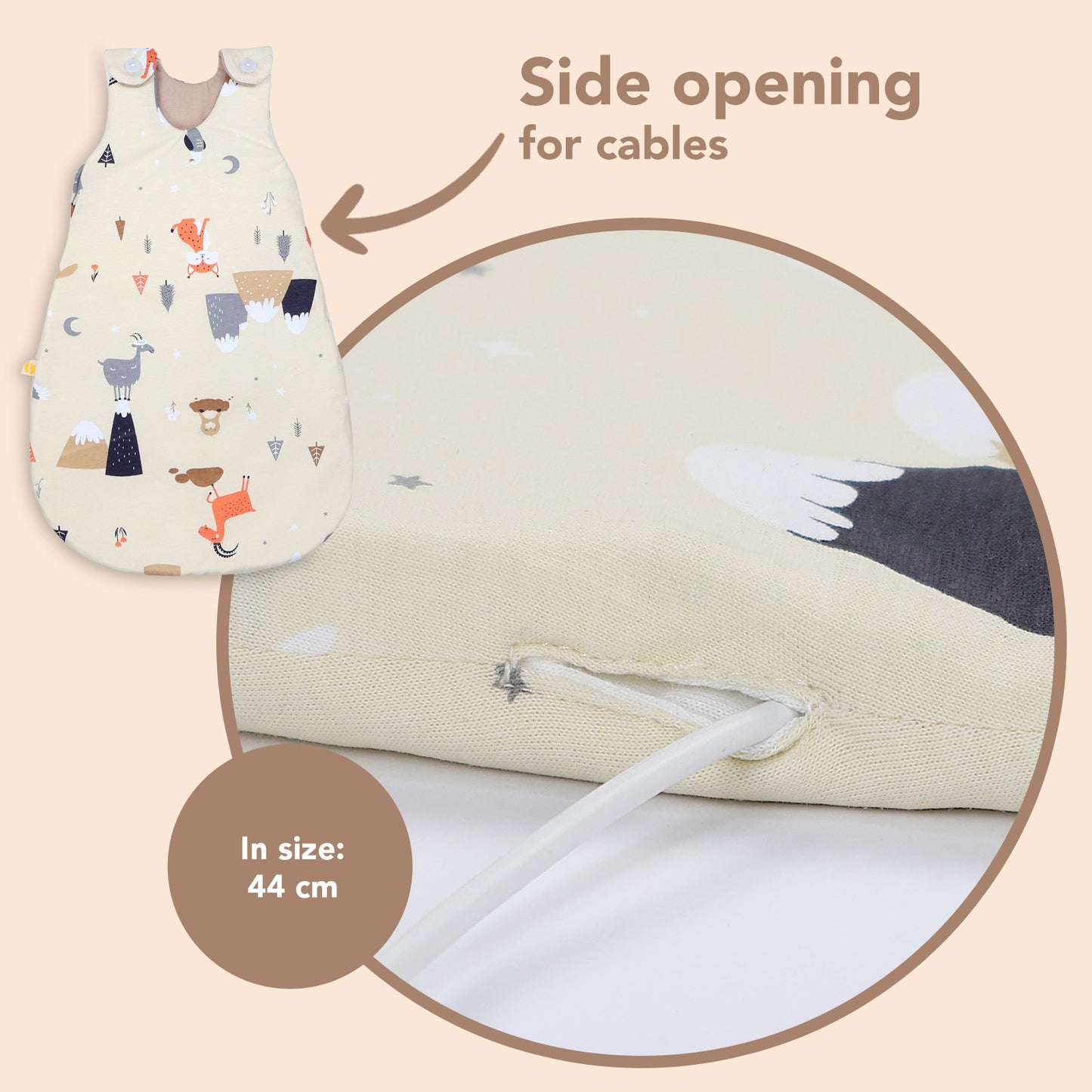 Baby Sleeping Bag - 1.0 TOG_Mountain Animals_detail3_1204